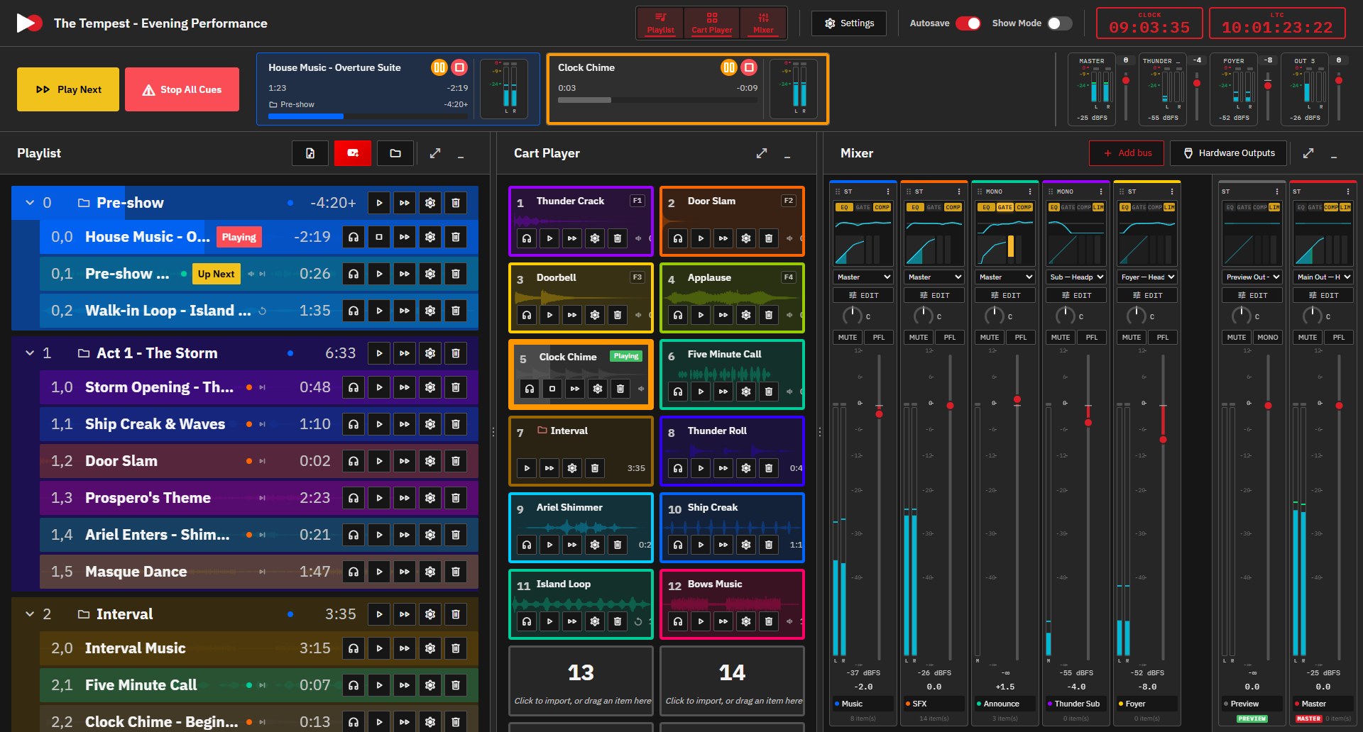LivePlay - Audio Cue Playback for Live Events
